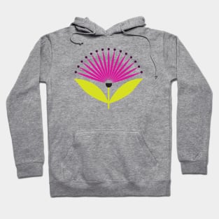 Art deco fan flower in magenta Hoodie